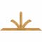Ekena Millwork Richland Rough Sawn Timber Gable Bracket, Western Red Cedar, 96"W x 44"H x 4"D x 6"F, 11/12 Pitch GBW096X44X0406RIC00RWR - alternate 1